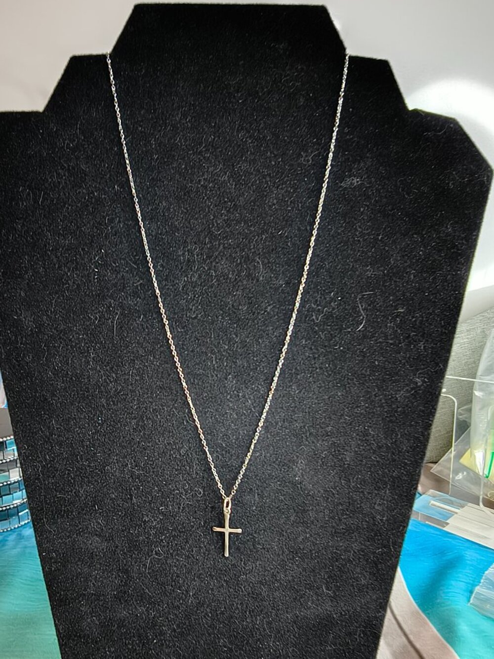 Sterling Silver 925 Cross Chain Necklace